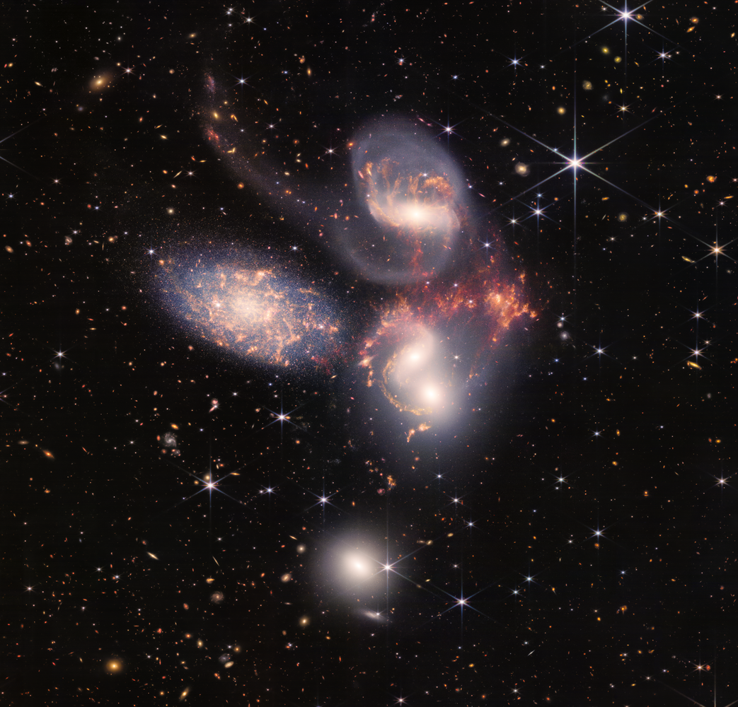 Stephan’s Quintet - James Webb Space Telescope – Bild: NASA, ESA, CSA, STScI
