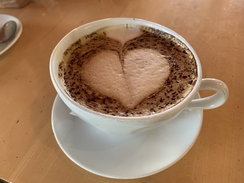 Zum Abschluss Kaffee im Kunsthaus-Restaurant