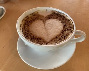Zum Abschluss Kaffee im Kunsthaus-Restaurant
